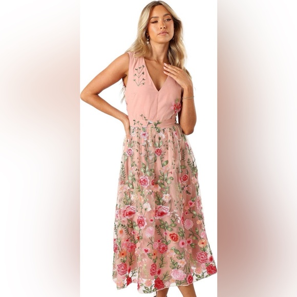Petal & Pup Floral Embroidered Dress - Picture 1 of 9